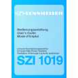 SENNHEISER SZI 1019 Owners Manual