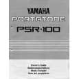 YAMAHA PSR-100 Manual de Usuario