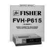 FISHER FVHP615 Service Manual