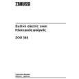 ZANUSSI ZOU346X Owners Manual