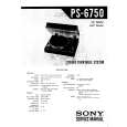 SONY PS6750 Instrukcja Serwisowa