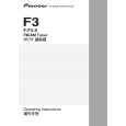 PIONEER F-F3-S/RLFPWXCN Owners Manual