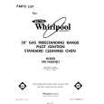 WHIRLPOOL SF0100EKW2 Katalog Części