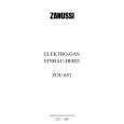 ZANUSSI ZOU652IW Owners Manual
