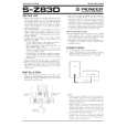 PIONEER SZ83D Owners Manual