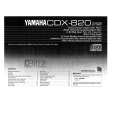 YAMAHA CDX-820 Manual de Usuario