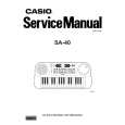 CASIO SA40 Service Manual