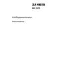ZANKER ZKK 3415 Owners Manual