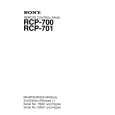 SONY RCP-701 Service Manual