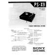 SONY PS-X9 Manual de Servicio