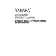 YAMAHA PSR-85 Instrukcja Obsługi