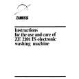 ZANUSSI ZE2101iS Owners Manual