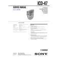 SONY ICD47 Service Manual