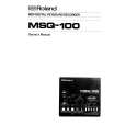 ROLAND MSQ-100 Instrukcja Obsługi