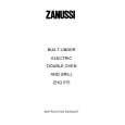 ZANUSSI ZHQ575X Owners Manual