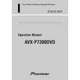 PIONEER AVX-P7300DVD/EW Owners Manual