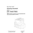 PANASONIC FP7850 Owners Manual