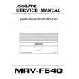 ALPINE MRV-F540 Service Manual