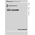 PIONEER DEH-2950MP/XU/ES Owners Manual