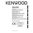 KENWOOD CS-X70 Instrukcja Obsługi