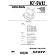 SONY ICFSW12 Instrukcja Serwisowa