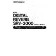 ROLAND SRV-2000 Owners Manual
