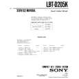 SONY LBTD205K Service Manual