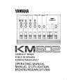 YAMAHA KM602 Manual de Usuario