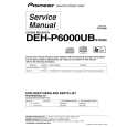 PIONEER DEH-P6000UB/X1PEW5 Manual de Servicio