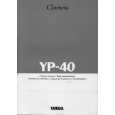 YAMAHA YP-40 Manual de Usuario