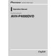 PIONEER AVH-P4000DVD/XNEW5 Instrukcja Obsługi