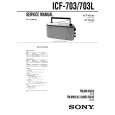 SONY ICF703/L Service Manual