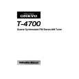 ONKYO T-4700 Instrukcja Obsługi