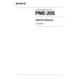 SONY PME-20S Manual de Servicio