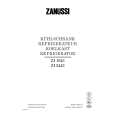 ZANUSSI ZI1643 Owners Manual