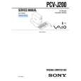 SONY PCVJ200 Instrukcja Serwisowa