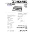 SONY CDXM670 Service Manual