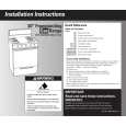 WHIRLPOOL SF3020SGW0 Installation Manual