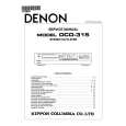 DENON DCD315 Service Manual