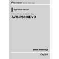 PIONEER AVH-P6550DVD/RC Manual de Usuario