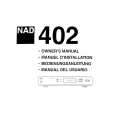 NAD 402 Owners Manual
