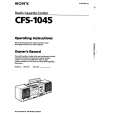SONY CFS-1045 Owners Manual