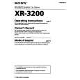 SONY XR-3200 Owners Manual