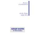 ARTHUR MARTIN ELECTROLUX ADE576E Owners Manual