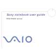 SONY PCG-FX801 VAIO Owners Manual