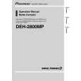PIONEER DEH-2800MP/XU/UC Owners Manual