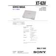 SONY XT63V Instrukcja Serwisowa