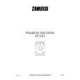 ZANUSSI ZT1014 Owners Manual