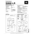 JBL S2600L Manual de Servicio