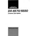ONKYO DX-6550 Instrukcja Obsługi